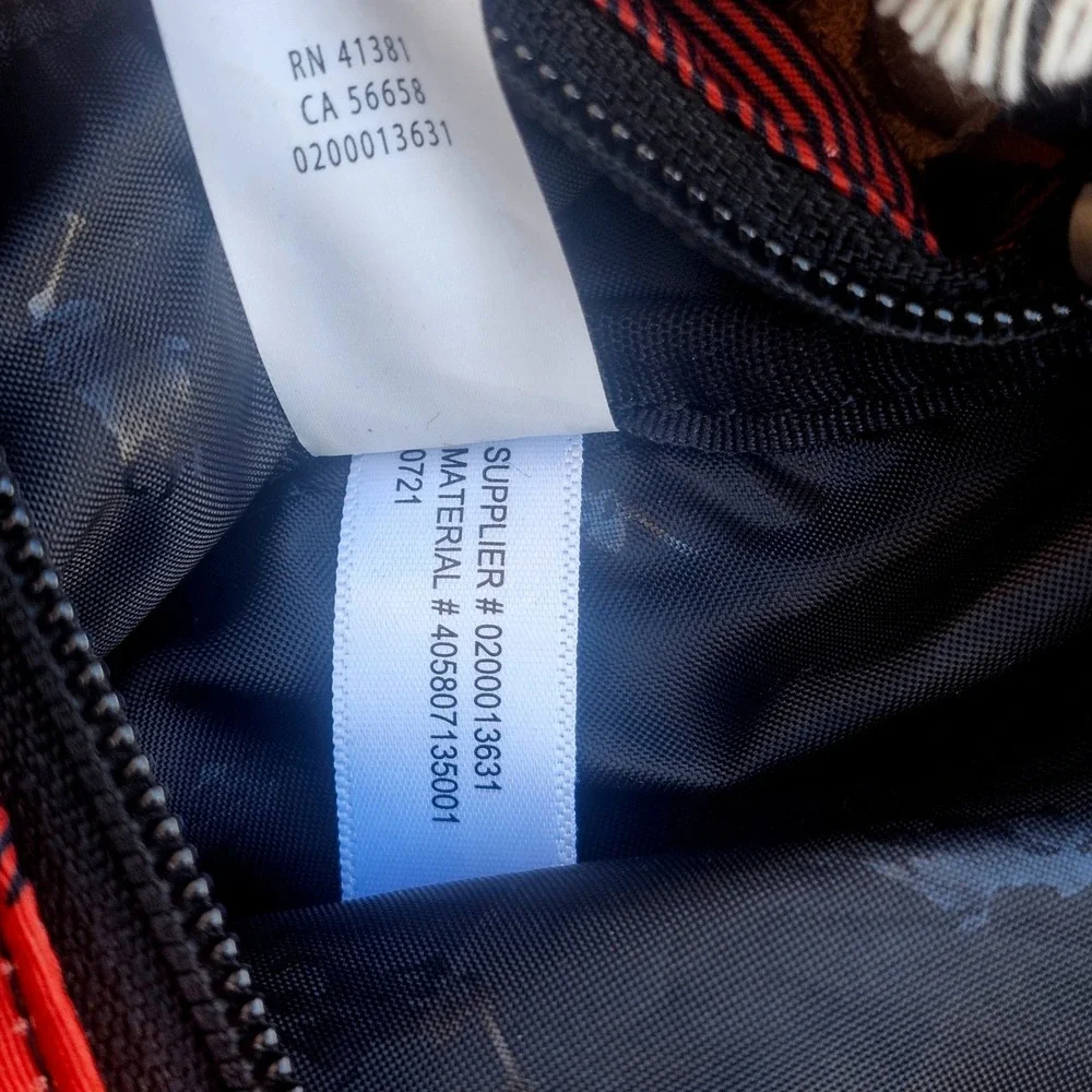 Polo Ralph Lauren Buffalo Plaid Duffel Red Black Recycled REPREVE 405807135001